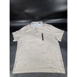 NWT Tasso Elba Short Sleeve Polo Shirt Men's Size XXL Beige